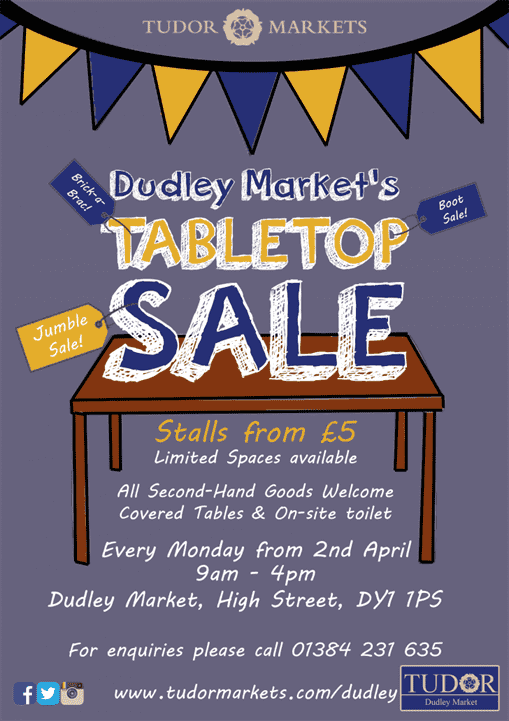 Dudley Tabletop Sale 2018